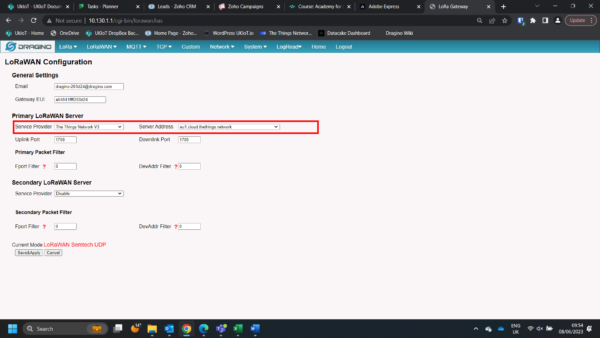 Setting up your LoRaWAN System - The Things Network - UKIoT